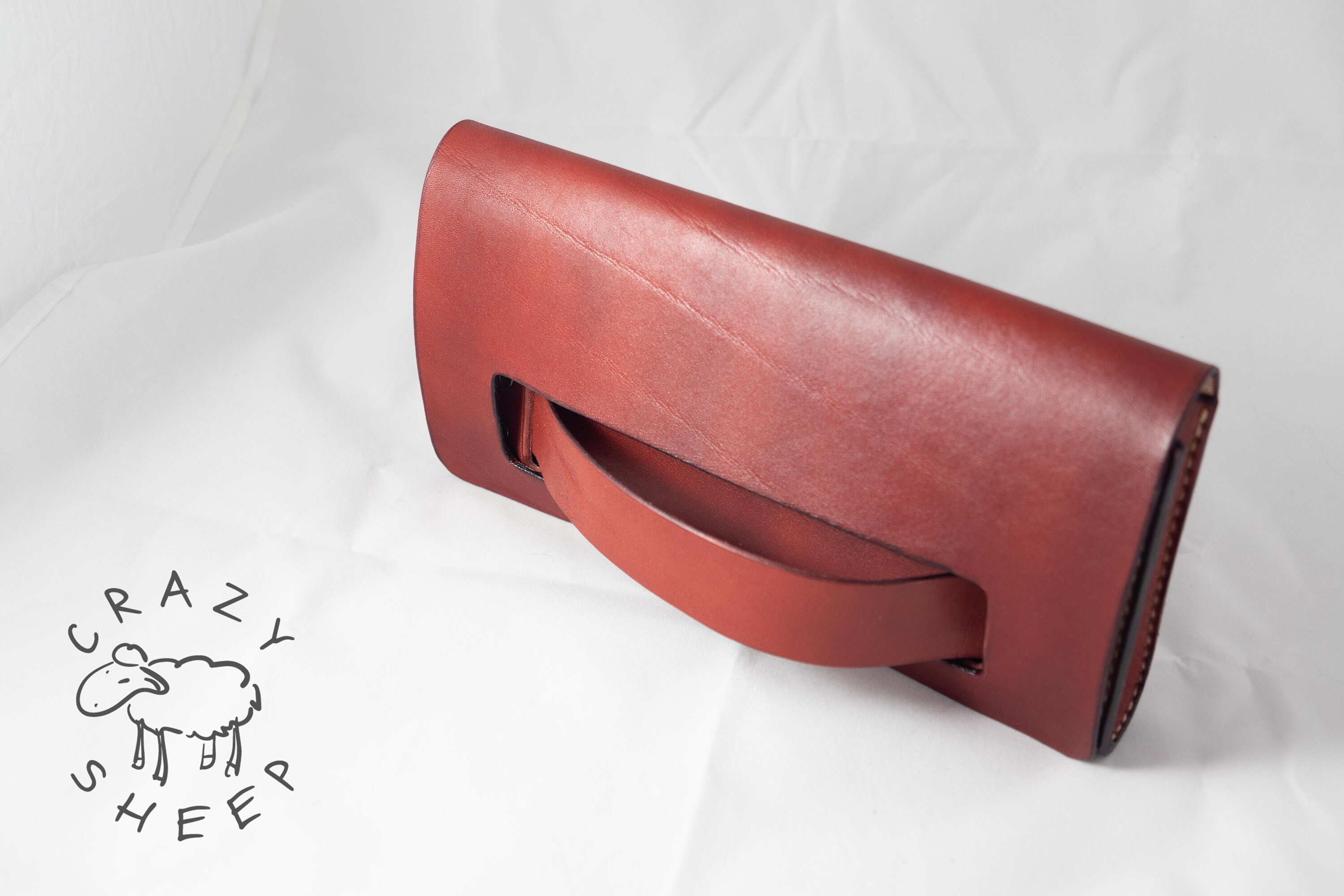 Leather clutch bag PDF pattern Easy to do at home DIY Etsy