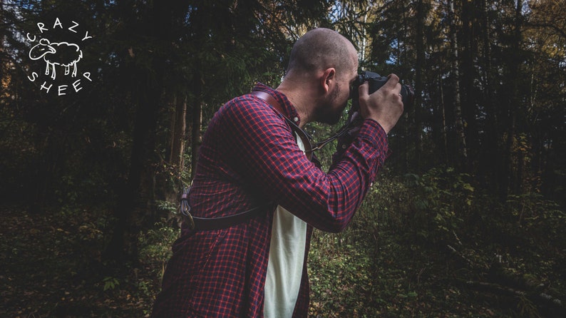 Multicamera photographer Strap pattern Comfortable shoulder strap to relieve neck strain Easy to do at home For your best shots.