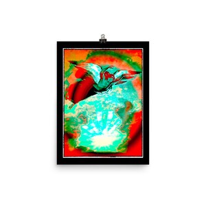 rare paradise lost giclee print taken from miltons 1855 original etching .colour art by eskimojo