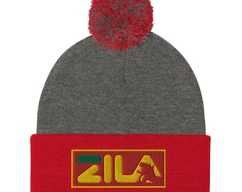 Fila Godzilla Red gold and green jah Beanie