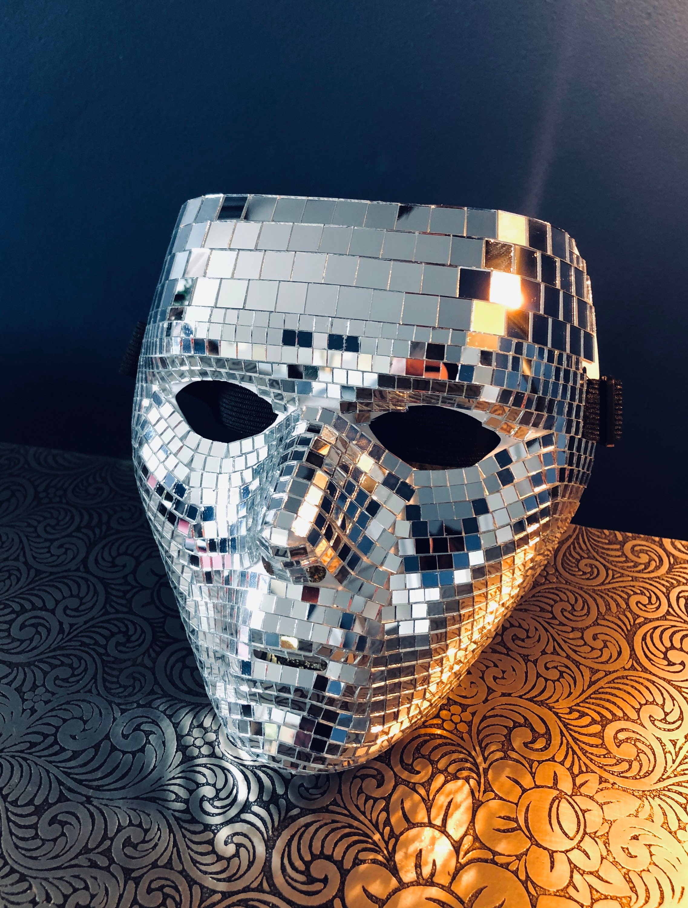 Masquerade Festival Disco Ball Face Mask Etsy
