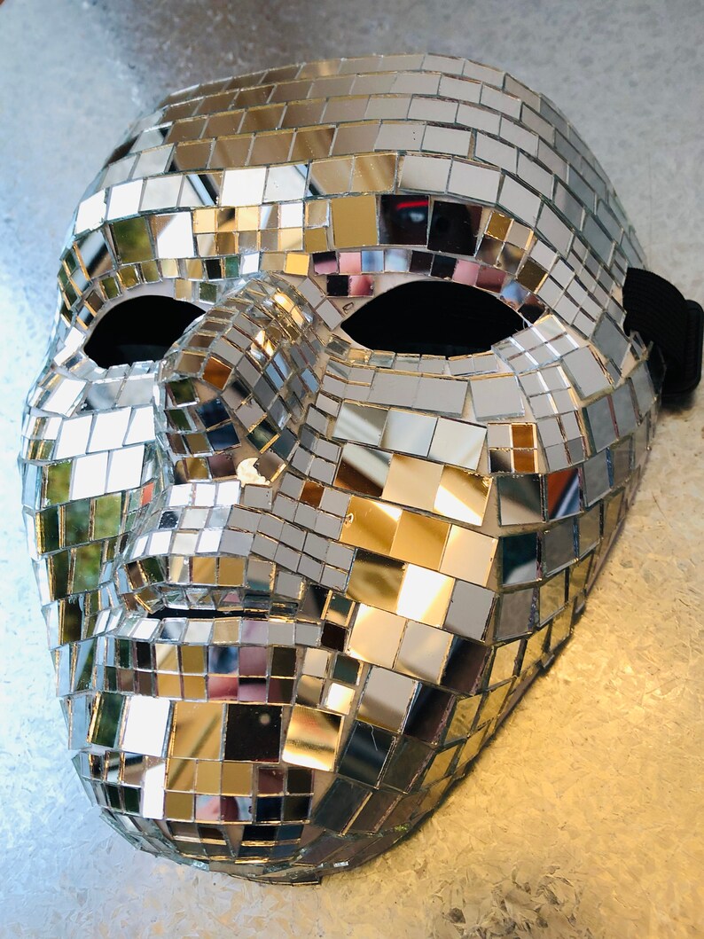 Masquerade Festival Disco Ball Face Mask Etsy