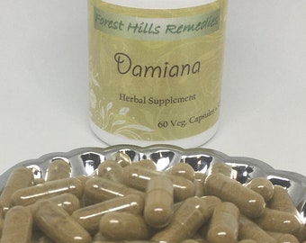 Cápsula Vegana Damiana, Turnera diffusa 100% Pura