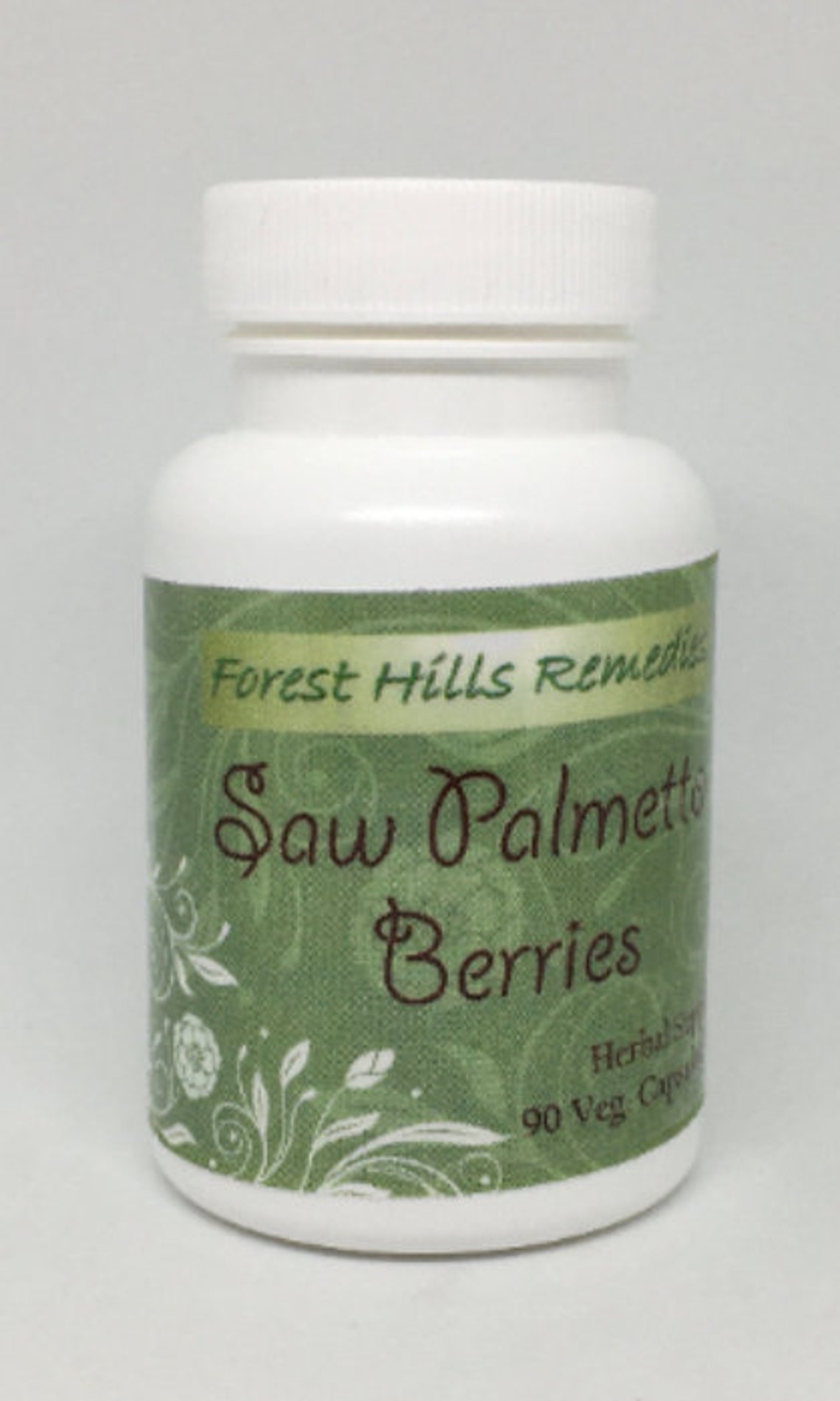 Saw Palmetto Berries Vegan Capsules, Filled With Pure Fruit Powders of