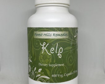 100% Pure Kelp Vegan Kosher Halal Capsules, All Natural, Organic Kelp Powder, Superfood, Wholesale Available