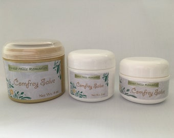 Organic Comfrey Salve, Comfrey Root Oil included, Skin, Joints Muscle