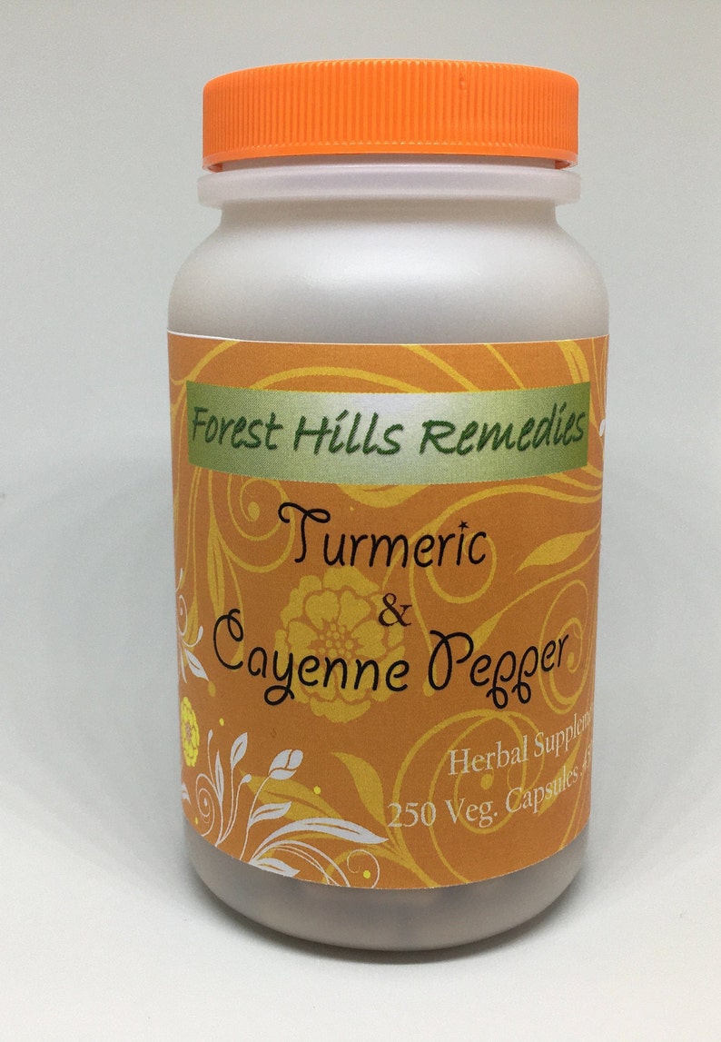 Turmeric and Cayenne Pepper Vegan Capsule Organic Powders Etsy