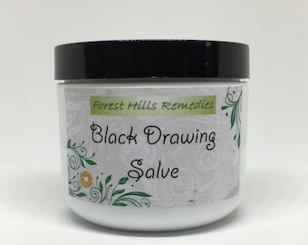 Black Drawing Salve, Traditional Amish Formula, Splinters, Slivers, Stingers, Foreign Objects, Thorns