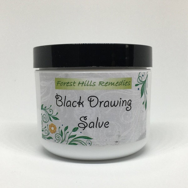 Black Drawing Salve, Traditional Amish Formula, Splinters, Slivers, Stingers, Foreign Objects, Thorns