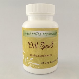 Dill Seed Vegan Capsule, 100% Pure Organic Dill Seeds, Retail and Wholesale