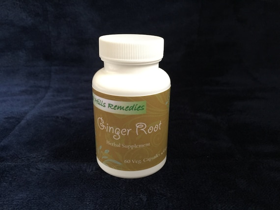 Organic Ginger Root Powder Vegan Capsules, Retail & Wholesale