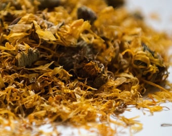 Calendula Flowers, Hand Picked Dried Whole Flowers, Culinary, Craft, Infusion, 8 and 16 oz Packages