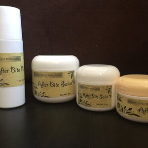 Salva och/eller olja efter bett, helt naturlig, vegetabiliska kosher halal ingredienser, bettmedel, mygg-, insekts- och krypbett