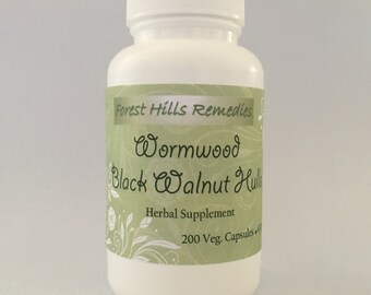 Black Walnut Hulls and Wormwood, Vegan Vegetarian Capsule, Different Counts, Bulk and Wholesale is available