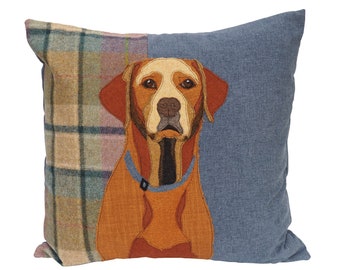 Fox Red Labrador Cushion, Fox Red Labrador Pillow, Dog breed cushion, Made to order