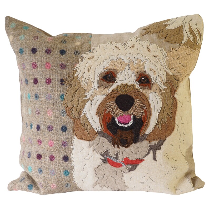 Personalised Pet Portrait Pillow Dog Portrait Cushion Dog Etsy UK