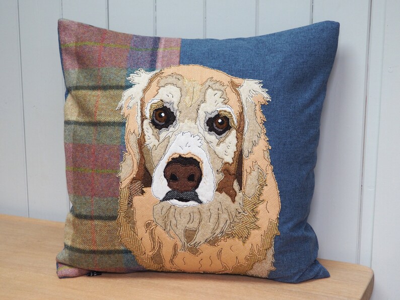 Customised Pet Portrait Pillow/cushion Personalised Dog Etsy