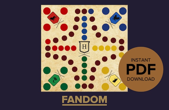 Ludo Inspirado Harry Potter Juego Imprimible Digital Etsy