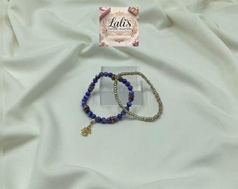 angel charm bracelet l beaded bracelet l handmade bracelet l angel charm l beaded jewelry l angel protection bracelet l bracelets l