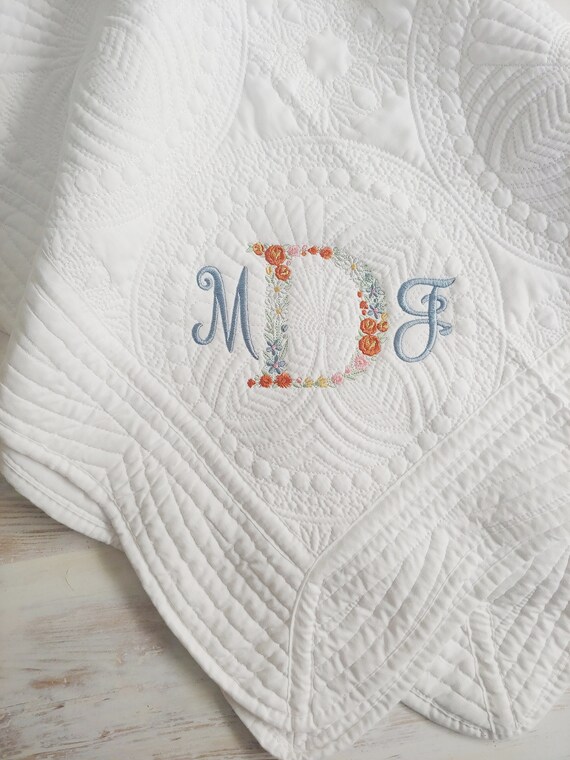 Personalized Baby Quilt Keepsake Baby Blanket Baby Shower Etsy