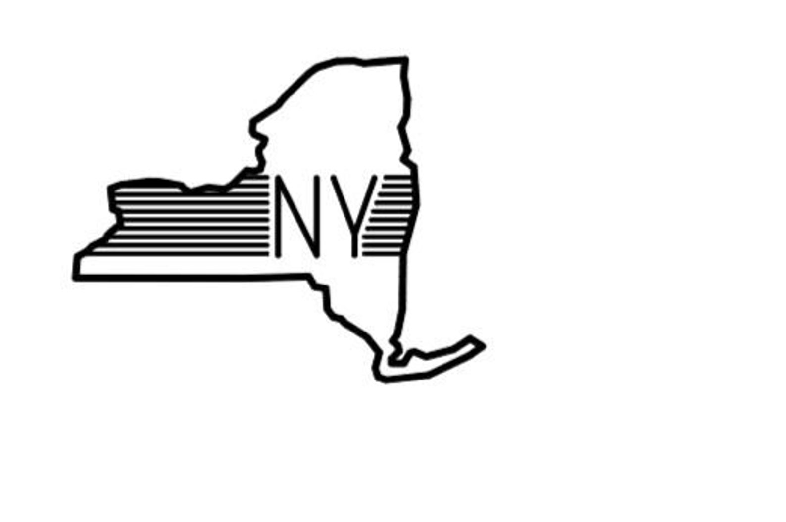 New York State Vinyl Decal - Etsy