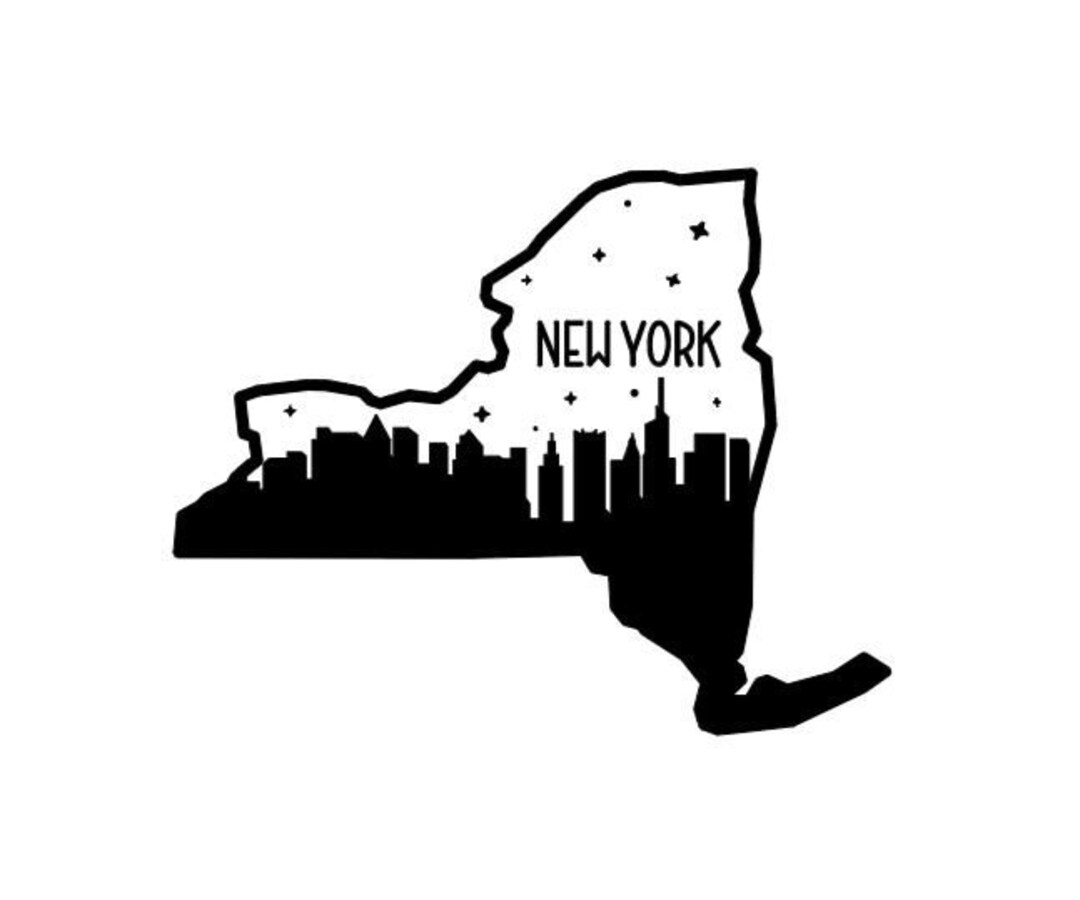 New York State Vinyl Decal - Etsy