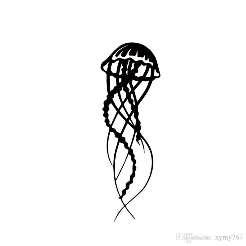 Jellyfish Vinyl Decal Etsy