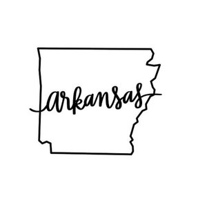 Arkansas State Vinyl Decal - Etsy