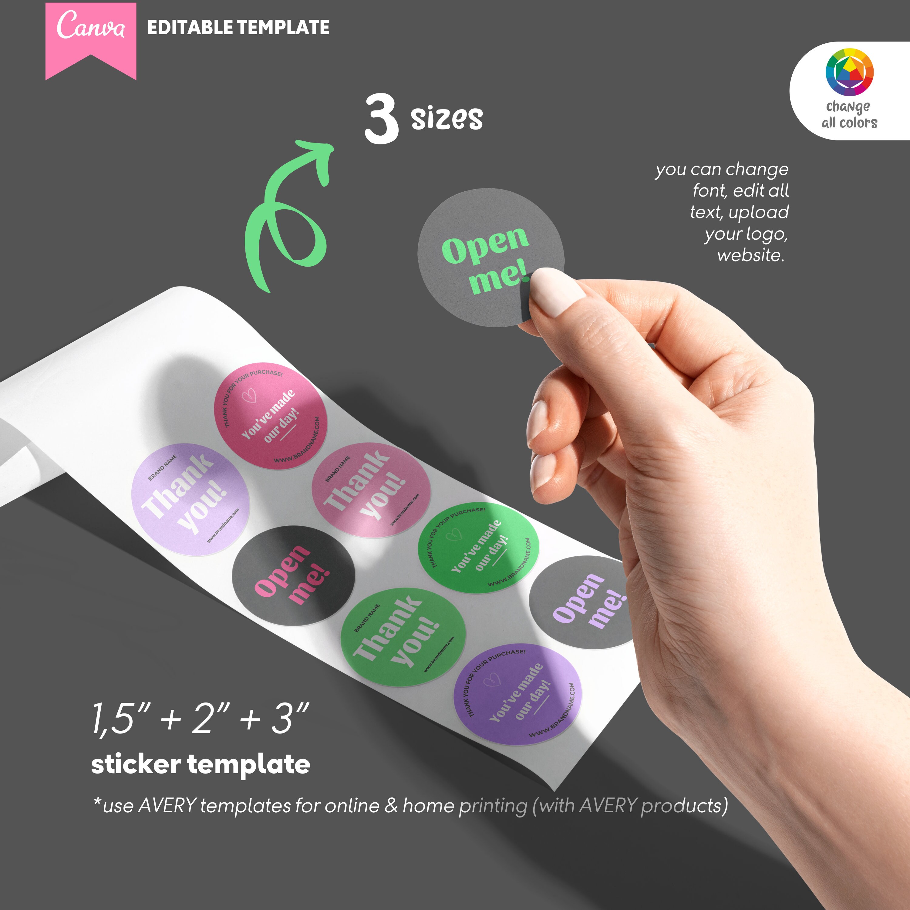 Editable Branded Packaging Template Packaging Templates for - Etsy
