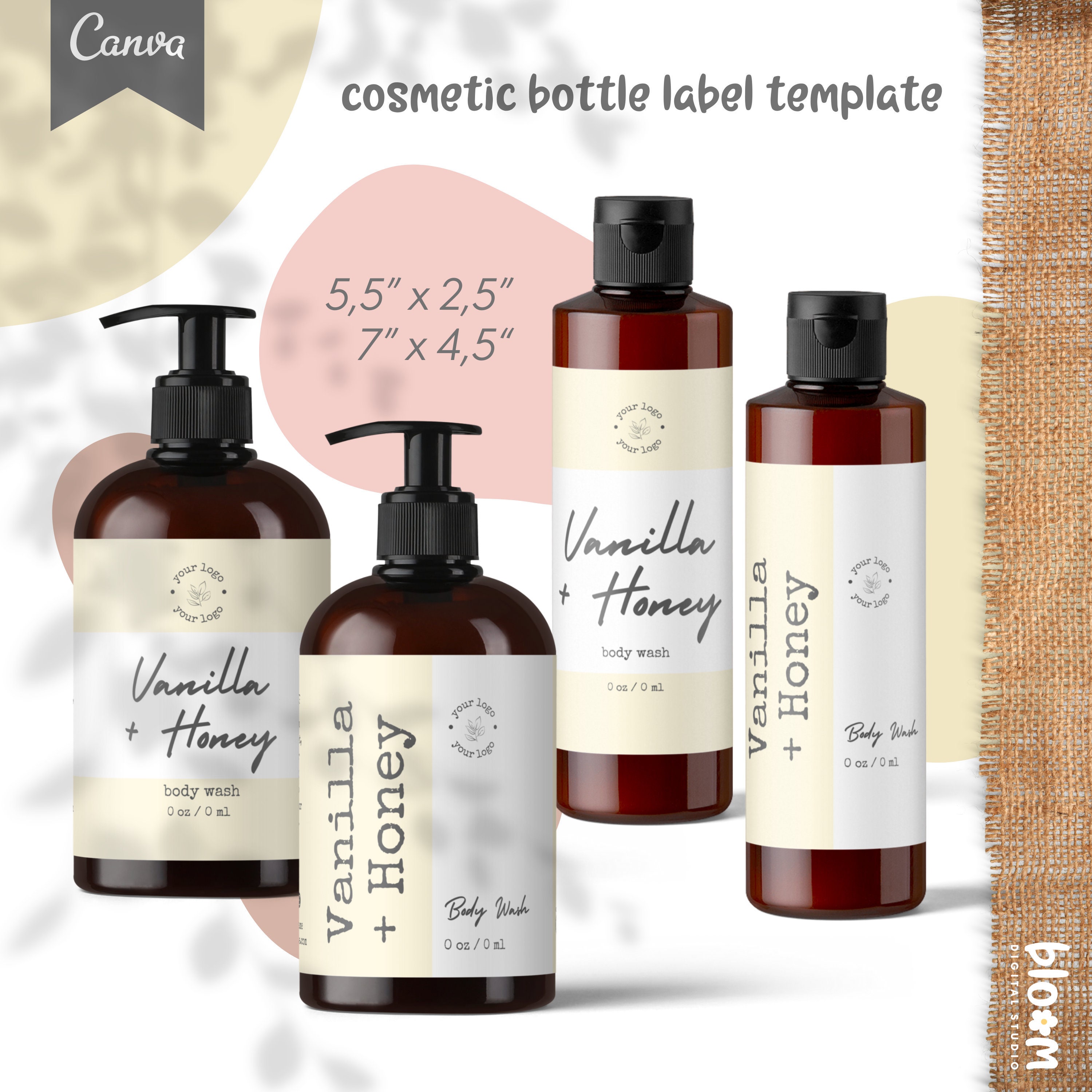 Bath Product Label Template product labels product Etsy