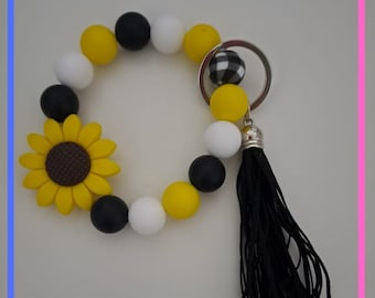 Llavero de pulsera con cuentas