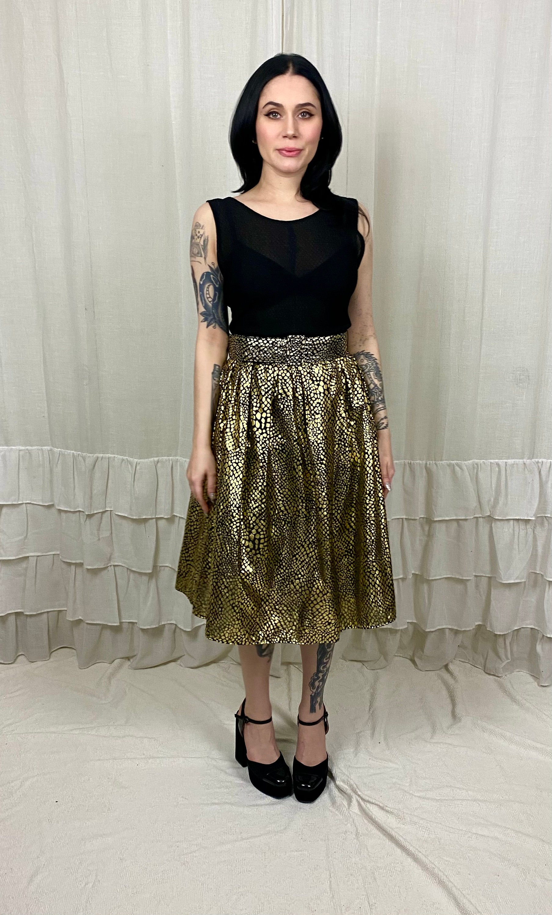 Gold Lame Dress - Etsy Gold Lame Dress - Etsy