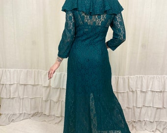 chinese dress ladies Lace-Up Back Midi Dress Emerald main image 0