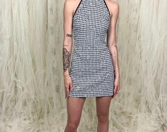 Vintage 90’s All That Jazz Gingham w Daisies Dress