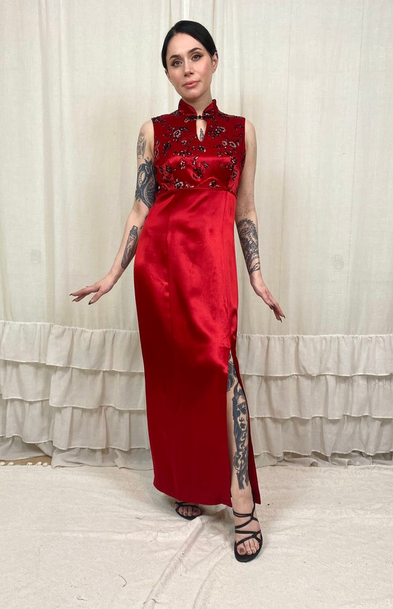 Vintage 90’s Red Satin Dress by All That Jazz