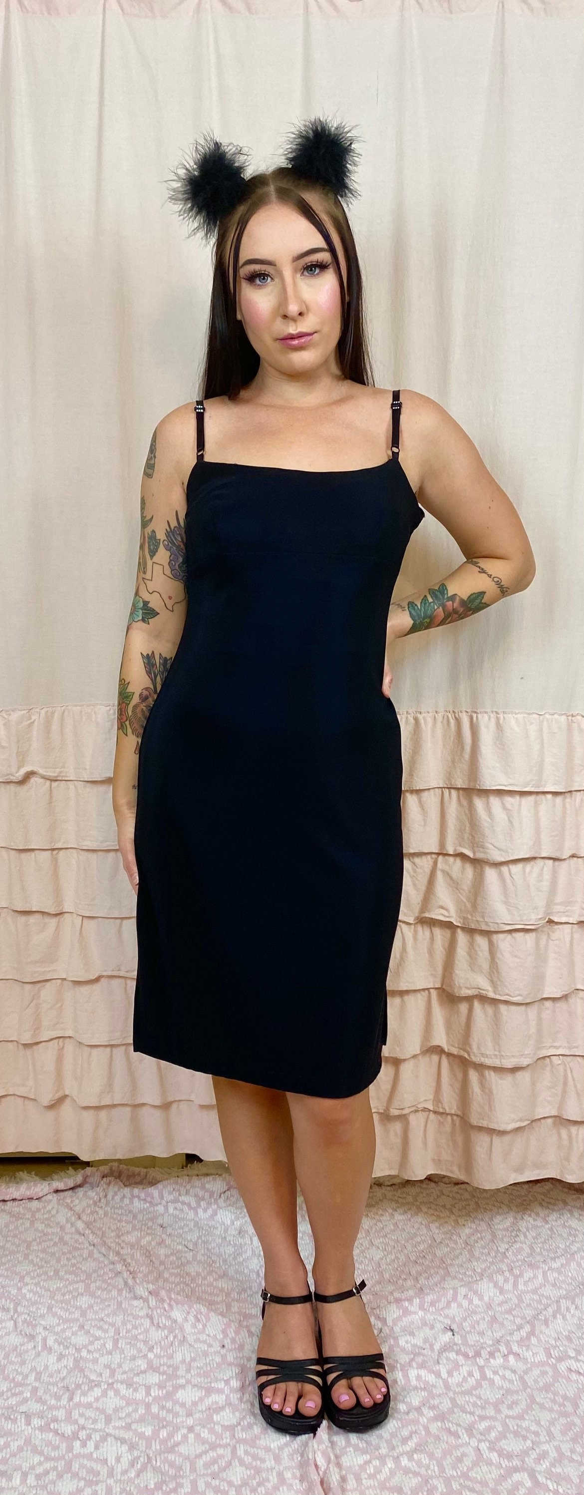 city triangles dress 90s Vintage 90s Polka Dot Pin Up Dress