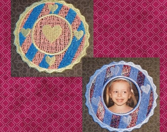 Machine Embroidery, Free Standing Lace Heart #7, Embroidered Ornaments, Instant Download, FSL Photo Frames, FSL Heart, Valentines Day Lace