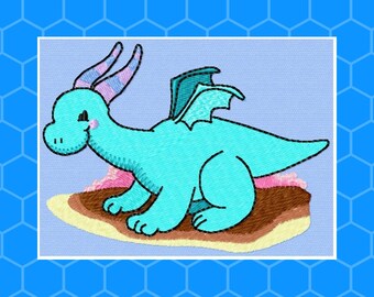Machine Embroidery, Baby Dragon Embroidery Designs, Instant Download, Baby Shower Embroidery, Baby's Nursery Embroidery