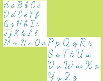 DIY Alphabet for Machine Embroidery Card Designs, Embroidery File, Birthday Greetings, Holiday Card, Embroidered Words, Embroidered Alphabet