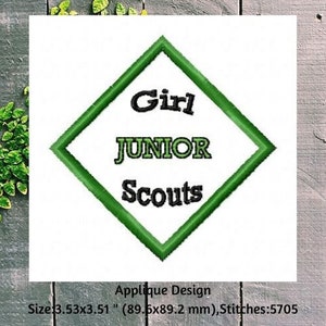 Machine Embroidery, Scouting Embroidery Designs, Camping Girls Embroidery, Bridging Ceremony Gift Ideas, Scouts image 7