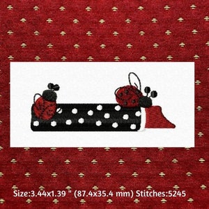 Instant Download Machine Embroidery, Ladybug Whims Embroidery Designs, Ladybug Bag, Polka Dot Embroidery, Summery Embroidery Files image 9