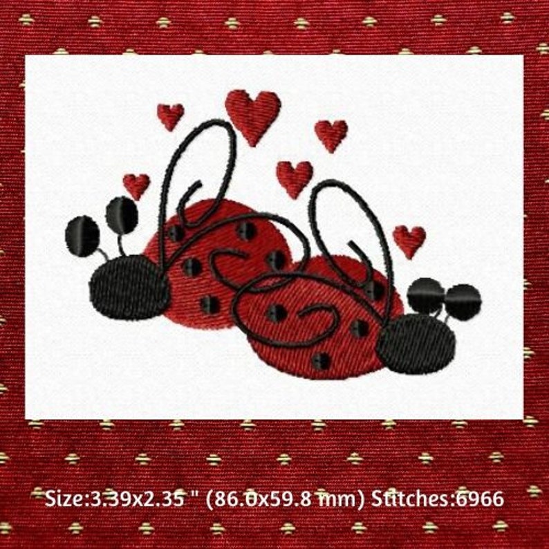 Instant Download Machine Embroidery, Ladybug Whims Embroidery Designs, Ladybug Bag, Polka Dot Embroidery, Summery Embroidery Files image 10