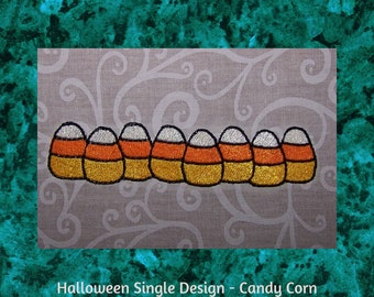 Halloween Machine Embroidery, Candy Corn Embroidery Designs, Instant Download, Halloween Embroidery File, Halloween Candy Embroidery