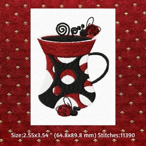 Instant Download Machine Embroidery, Ladybug Whims Embroidery Designs, Ladybug Bag, Polka Dot Embroidery, Summery Embroidery Files image 4