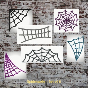 Machine Embroidery Instant Download, Spiderweb Embroidery Designs, Halloween Embroidery File, Spiderweb Embroidery Set, Spiders Embroidery