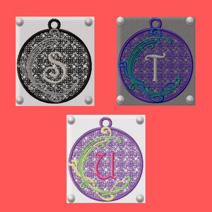 Free Standing Lace Alphabet Machine Embroidery, FSL Ornament Designs, Instant Download, Embroidery Alphabet, Monogram Embroidery image 7