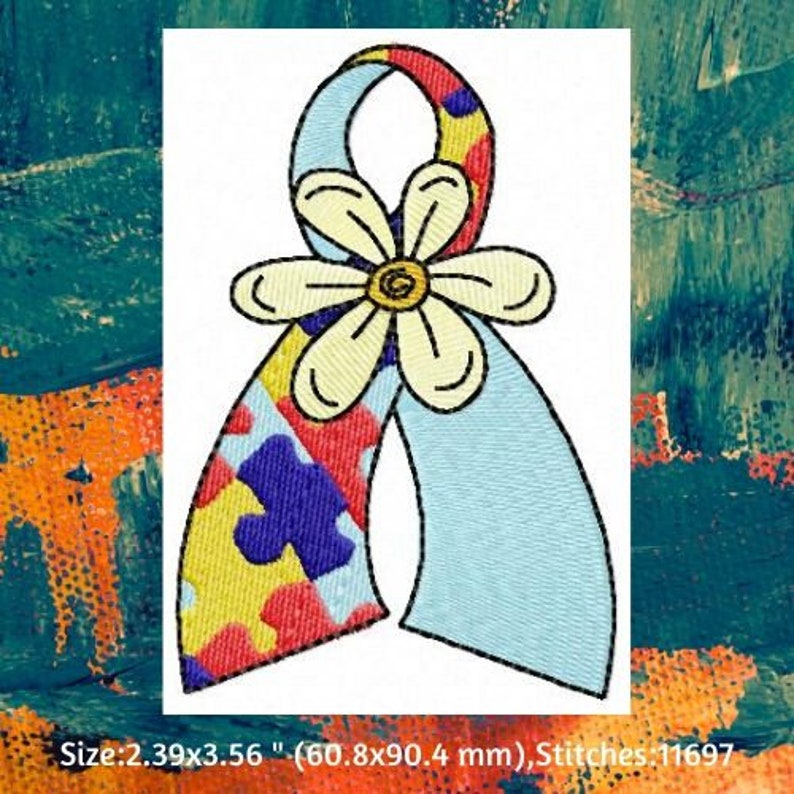 Machine Embroidery  Autism Awareness Embroidery Designs  I  Etsy