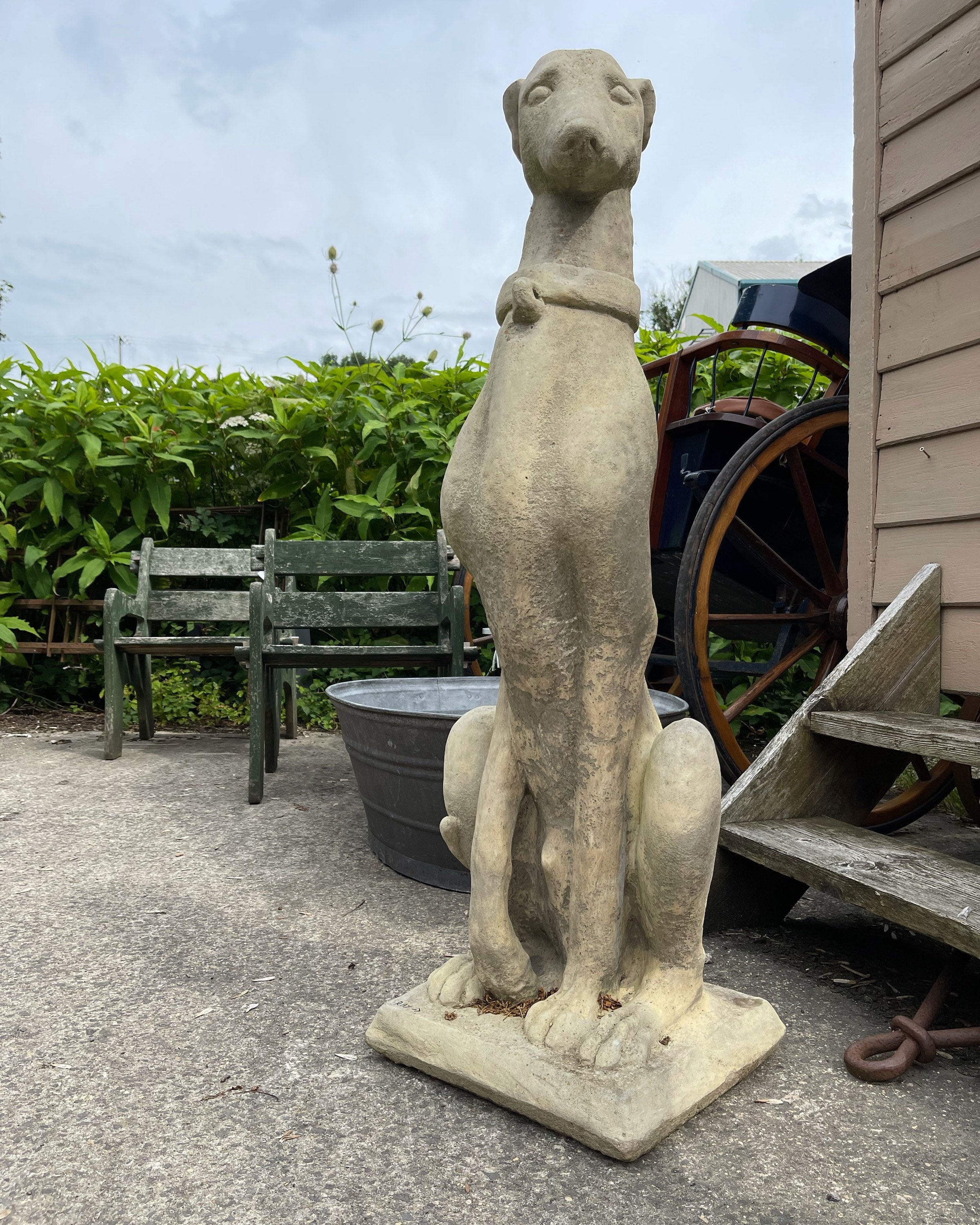 Greyhound Garden Statue Etsy UK
