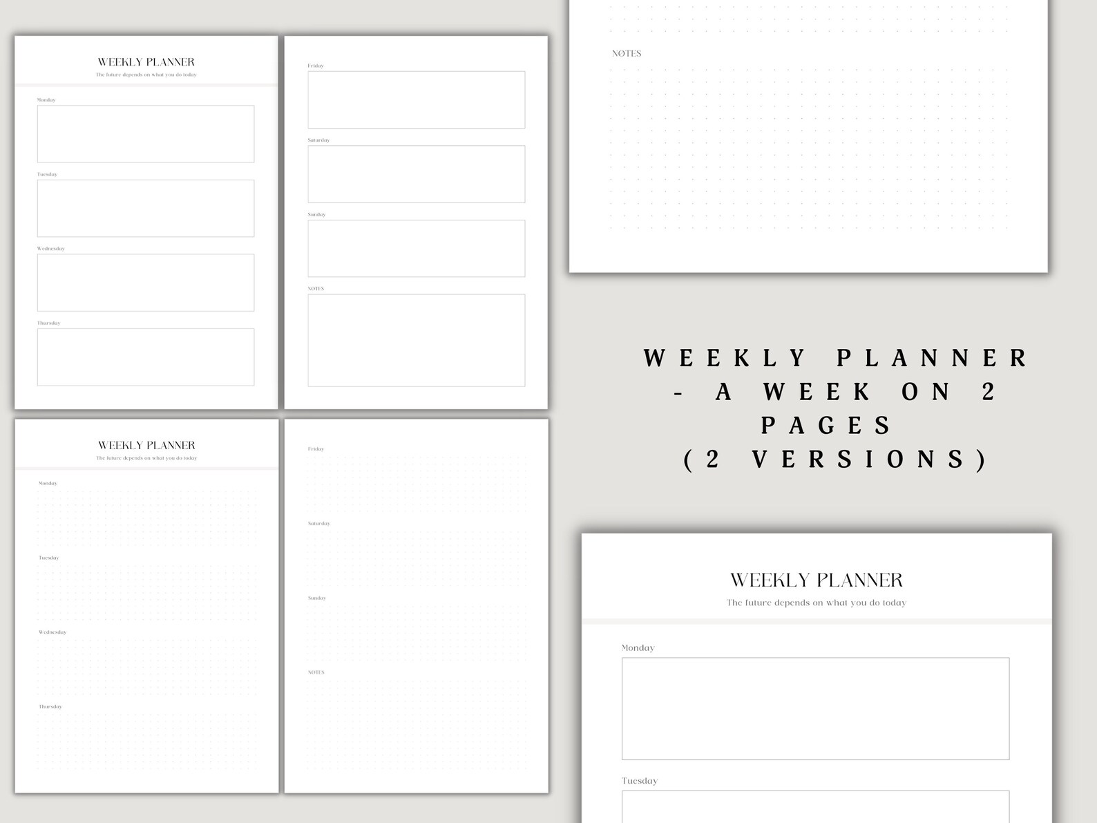 Printable Planner Dividers Inserts Monthly Dashboard Set - Etsy