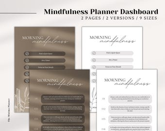 Mindfulnessplannerdashboard, afdrukbare bijlagen (pdf-download)
